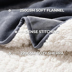 Sunheir Waterproof Dog Blanket for Bed Couch, Soft Plush Pet Blankets for Small - Image 4