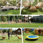 Artificial Grass Rug Indoor Outdoor, 6 x 10FT Faux Grass Turf - Image 9