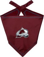 Pets First NHL Colorado Avalanche TIE Bandana, Size Large/X-Large. Dog Bandana by PETSFIRST