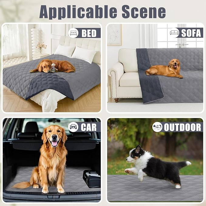 Smiry Waterproof Dog Bed Cover Blanket 40x80, Soft Reversible Pet Blanket - Image 5
