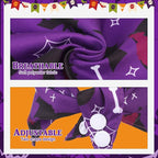 PAWCHIE Dog Halloween Bandanas 4 Pack, Reversible Pumpkin Dogs Scarf Bibs - Image 4