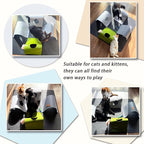 Interactive Cat Tunnel Toys for Indoor Cats, 4-Way Felt Cat Tunnel Play Mat - Image 4