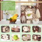 Kyouki Bird Toys, Parakeet Toys, Parrot Toy, Conure Hanging Chewable Cardboard - Image 2