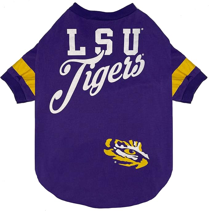 Pets First NCAA LSU Tigers T-Shirt by PETSFIRST