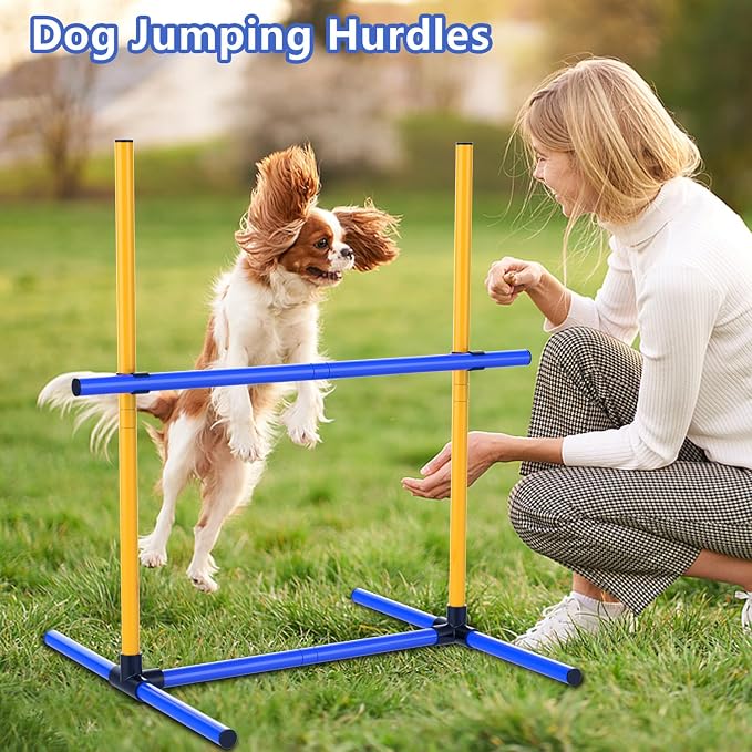 Dog Agility Hurdle Training Set, 4-Sets Jump Bar Equipment - Image 3