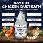4 x 5.5lb Chickie Whiz Dust Bath, All-Natural Chickie Whiz Dust Bath Powder - Image 2