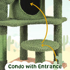 Yaheetech Cactus Cat Tree, 53.5in Cat Tower - Image 8