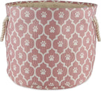 Bone Dry Pet Storage Collection Lattice Paw Print, Small Round by BoneDry