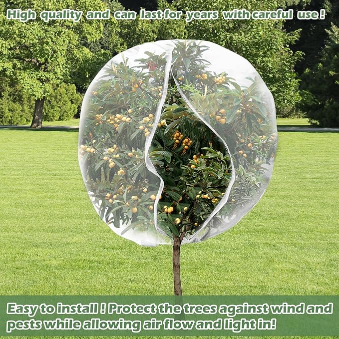 10 x 10ft Extra Large Fruits Tree Netting, Garden Mesh Insect Tree Cover - Image 6