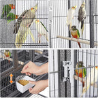 Yaheetech 41.5" Stackable Divided Breeder Breeding Parakeet Bird Cage - Image 5