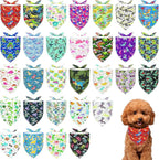 30 Pcs Dinosaurs Dog Bandanas for Small Dogs Stitch Dog Bandana Bulk Reversible by Bestwishforyou