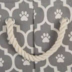 Bone Dry Pet Storage Collection Lattice Paw Print, Small Round - Image 4
