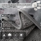 Waterproof Dog Blankets Pet Blanket 50"x60", Soft Fluffy Sofa Car Bed Protector - Image 4