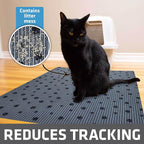 Drymate Cat Litter Box Mat, Litter Trapping Mat, Waterproof, Urine-Proof - Image 3