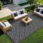 GENIMO Outdoor Rug for Patio Clearance, Reversible Plastic Straw Rugs for RV - Image 3
