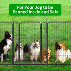 Dog Playpen Outdoor Extra Wide 12 Piece Panels Heavy Duty Anti-Rust - Image 9