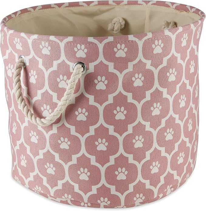 Bone Dry 6192 Pet Storage Collection Lattice Paw Print, Medium Round - Image 2