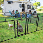Dog Playpen Outdoor Extra Wide 12 Piece Panels Heavy Duty Anti-Rust - Image 5