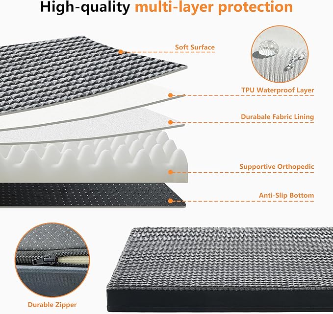 KISYYO Orthopedic XL Dog Beds for Extra Large Dogs - Image 5