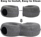 8-Shaped Large Cat Tunnel Bed for Indoor Cats, Infinite Circulation Peekaboo - Image 6