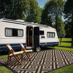 GENIMO Outdoor Rug for Patio Clearance, Reversible Plastic Straw Rugs for RV - Image 4