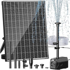 Biling 20W Solar Fountain Pump, 320 GPH Solar Pond Fountain Adjustable Flow by biling