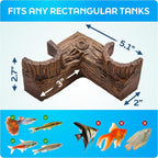 FISHNOSH Aquarium Cave | Natural-Looking Wood-Like BPA-Free Fish Tank Cave - Image 5