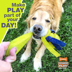 Nylabone Power Play Gripz Felt Basketball Rubber Fetch Toy, Squeaky Ball - Image 3