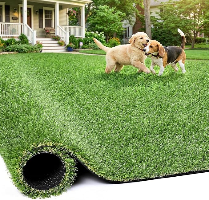Artificial Grass Rug Indoor Outdoor, 5 x 10FT Fake Grass Turf by JOCOEVOL