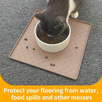 Ptlom Dog Food Mat Anti-Slip Bowl Mats - Image 6