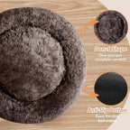 JOLLYVOGUE Calming Dog Bed Medium Size Dog, Anti-Anxiety Donut Medium Pet Bed - Image 3