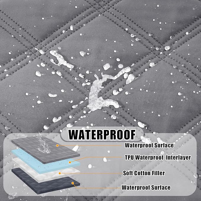 Smiry Waterproof Dog Bed Cover Blanket 68x82, Soft Reversible Pet Blanket - Image 2