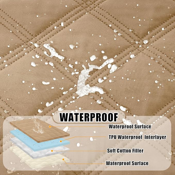Smiry Waterproof Dog Bed Cover Blanket 40x70, Soft Reversible Pet Blanket - Image 2