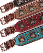 PET ARTIST Soft Padded Leather Dog Collar, 2 inch Wide Genuine Leather Dog - Image 6