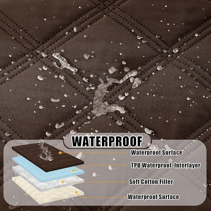 Smiry Waterproof Dog Bed Cover Blanket 30x53, Soft Reversible Pet Blanket - Image 2