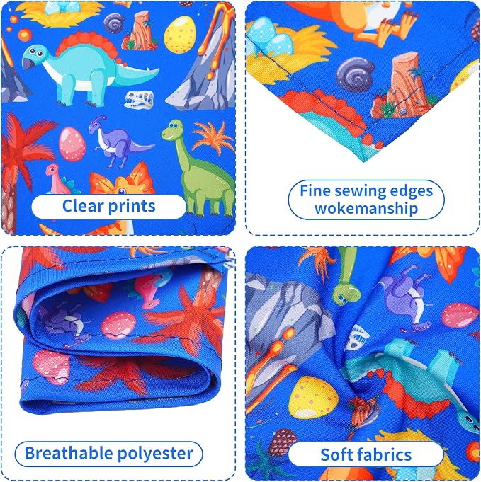 30 Pcs Dinosaurs Dog Bandanas for Small Dogs Medium Stitch Dog Bandana Bulk - Image 3