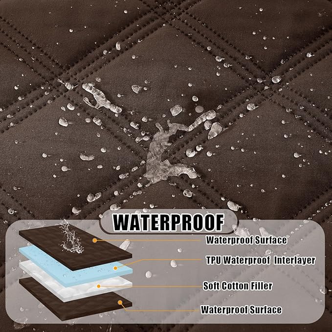 Smiry Waterproof Dog Bed Cover Blanket 68x82, Soft Reversible Pet Blanket - Image 2