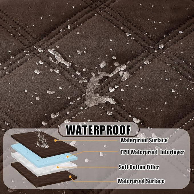 Smiry Waterproof Dog Bed Cover Blanket 52x82, Soft Reversible Pet Blanket - Image 2