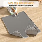 Pieviev 2 Packs Cat Litter Mat Double Layer Waterproof Urine Proof Trapping Mat - Image 4