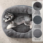 INVENHO Dog Bed Medium Size, Orthopedic Warming Soft Calming Sleeping Puppy Bed - Image 2