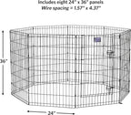 MidWest Homes for Pets Folding Metal Dog Exercise Pen, Indoor/Outdoor Playpen - Image 7