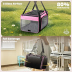 Top and 2 Sides Expandable Cat Carrier 18x11x11, TSA Airline Approved Dog - Image 3