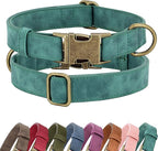 Didog Soft PU Leather Dog Collar, Stylish Quick Released Dog Collar by Didog