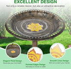 Saillong 1 Pack Bird Bath Copper Disk, Reinforced 99.99% Pure Copper Bird Bath - Image 4