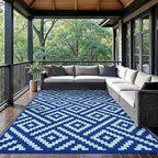 GENIMO Outdoor Rug for Patio Clearance, Reversible Plastic Straw Rugs for RV - Image 2