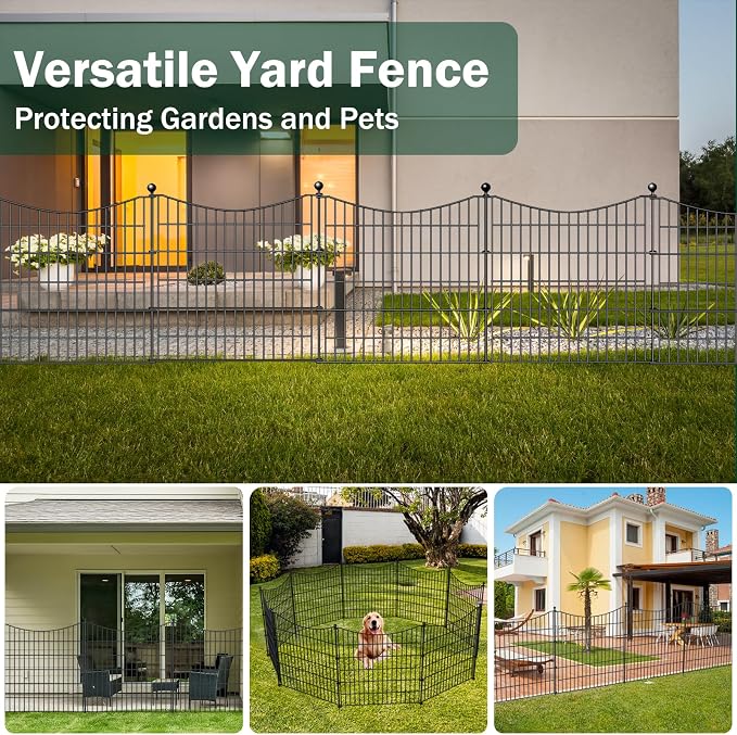5 Panels No Dig Dog Fence Outdoor - Image 6