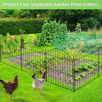 Decorative Garden Fence 24in x20ft, 10 Pack No Dig Fence Animal Barrier - Image 7