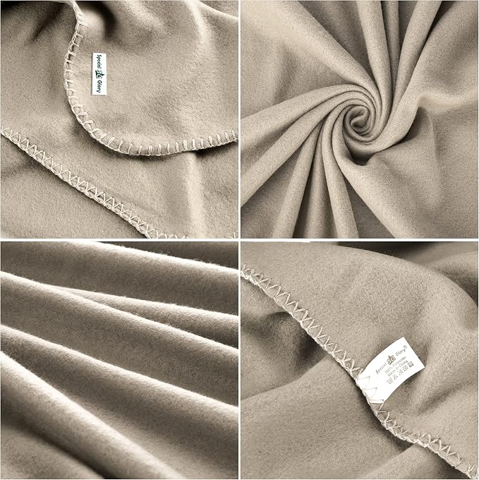 Fleece Throw Blanket Bulk Fleece Blankets Solid Lightweight Warm Soft Cozy - Image 3