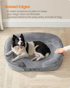 Feandrea Dog Bed, Large Orthopaedic Dog Sofa Bed, Egg Crate Foam, Waterproof - Image 4