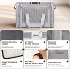 Pet Carrier for Cats, Guinea Pigs – Airline Approved Soft-Sided Travel Bag - Image 4